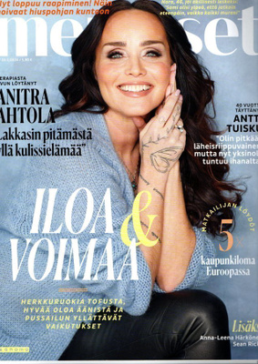 Me Naiset n:o 9 2024 Anitra Ahtola. Antti Tuisku. Nora Isomä