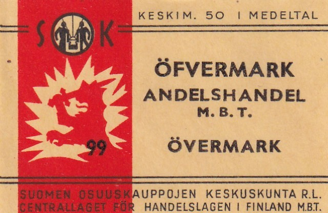 Övermark, Öfvermark  Andelshandel  m.b.t. SOK 99    4/14