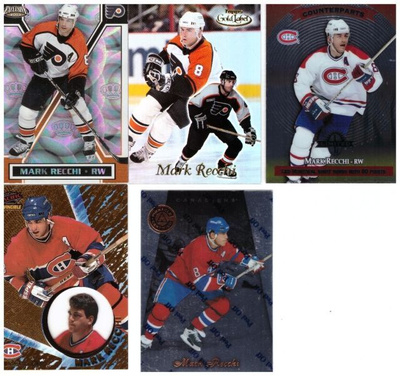 5 x MARK RECCHI Canadiens, Flyers, Hienoista Sarjoista