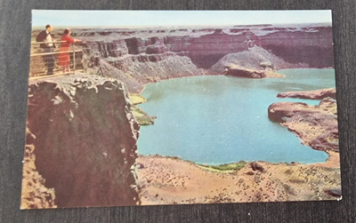 DRY FALLS near Grand Coulee Dam, Washington where the Columb