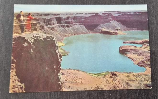 DRY FALLS near Grand Coulee Dam, Washington where the Columb