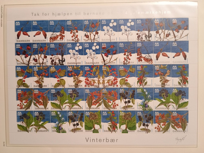 Tanska joulumerkkiarkki 2004