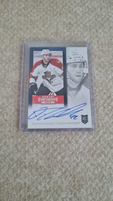 2013-14 Panini Contenders #186 Quinton Howden AU RC