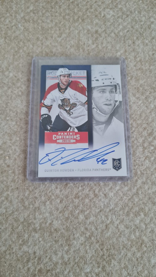 2013-14 Panini Contenders #186 Quinton Howden AU RC