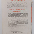 Ukko Kivistö : Amerikassa uutta etsimässä : koulumiehen m... - pikkukuva 2