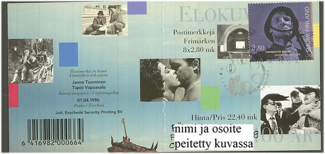 1996 elokuvavihko (kannet) lähetyksenä