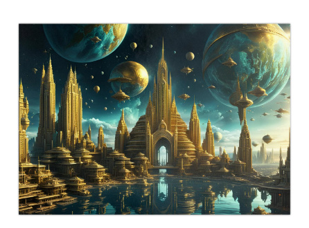 100 kpl uusia Sci-Fi taide julisteita koko A4