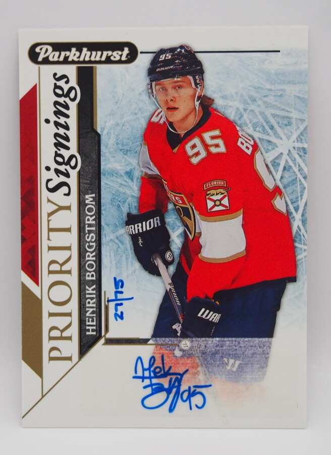 2018-19 Parkhurst Priority signings Henrik Borgström /75