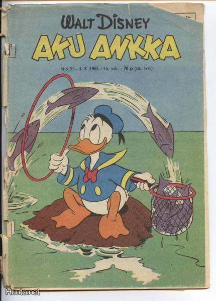 Aku-Ankka lehtiä vuosilta 1964-72 18kpl Eräaiheisia!!!