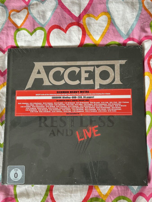 ACCEPT - RESTLESS AND LIVE BLU-RAY/DVD 2CD EARBOOK *UUSI*