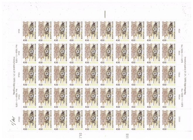1976  4,50mk Rukinlavat 1629-11-1975 arkki  ++