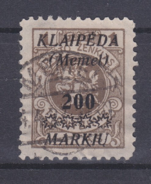Saksa reich 1923 Memel Mi 140