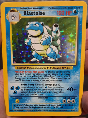 Base set unlimited Blastoise