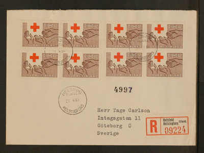 # 23438 # R-Helsinki kirje Ruotsi - 1964 - PR-63 8-kpl