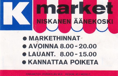 Äänekoski, Niskanen K market  b584