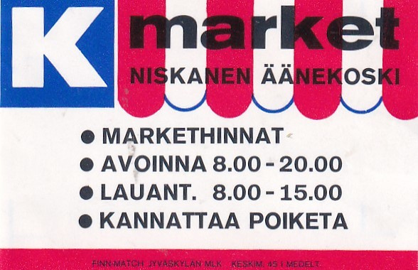 Äänekoski, Niskanen K market  b584