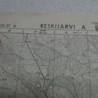 VANHA KARTTA KESKIJÄRVI A , AMPUMA-ALUEEN RAJA - pikkukuva 2