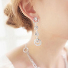 0310 .. Fashion Hopean Väriset Crystal .. Korvakorut - pikkukuva 2