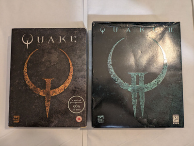 Quake 1 ja Quake 2 (USA) big box PC