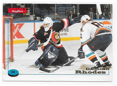 1996-97 Skybox #90 Damian Rhodes Ottawa Senators MV