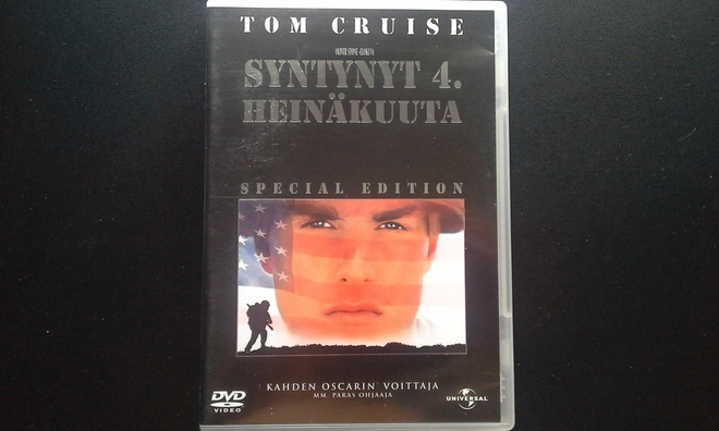 DVD: Syntynyt 4. Heinäkuuta, Special Ed. (Tom Cruise 1989)
