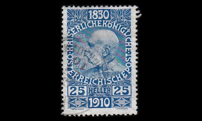 Itävalta 169 o Keisari 80v 25 H (1910)