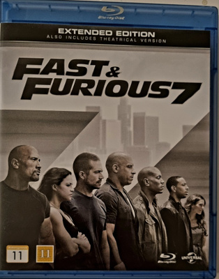 FAST & FURIOUS 7 EXTENDED EDITION BLU-RAY