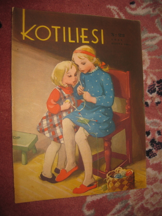 Kotiliesi  nro 22 / 1943 : kansi Martta Wendelin