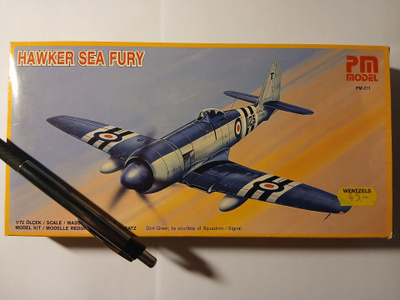 Hawker Sea Fury pienoismalli 1/72