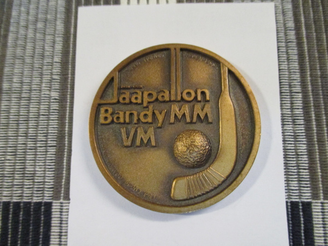 Jääpallon Bandy MM VM mitali 1983.