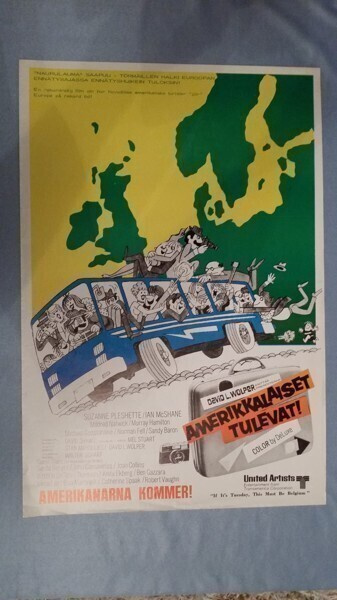 Amerikkalaiset tulevat!. Vanha Elokuvajuliste. ALE!