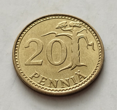 20 penniä, v. -89, ylimääräinen rengas