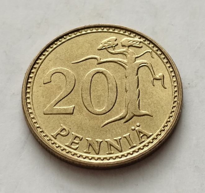 20 penniä, v. -89, ylimääräinen rengas