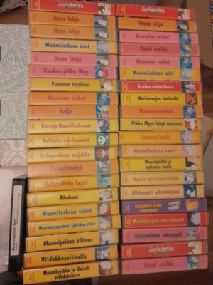 Muumi vhs kasetteja noin 40 kpl