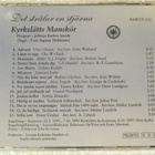 Det strålar en stjärna • Kyrkslätts Manskör CD - pikkukuva 3