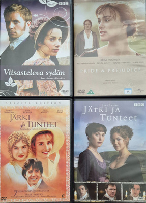 JANE AUSTEN 4 KPL -DVD