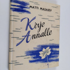 Matti Mazajev : Kirje Annalle : kertomuksia - pikkukuva 1