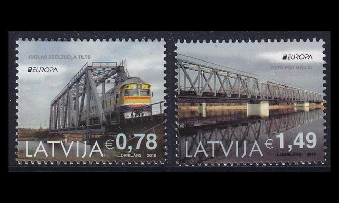 Latvia 1043-4 ** Europa siltoja (2018)