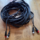 2 x RCA uros - 2 x RCA uros -kaapeli, 15 m - pikkukuva 1