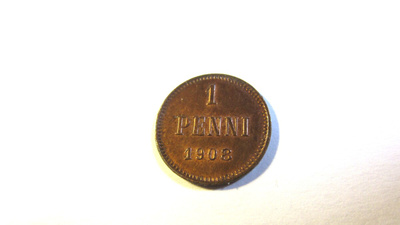 1 penni 1908