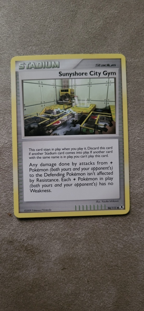 Sunyshore City Gym #94 Pokemon Rising Rivals card