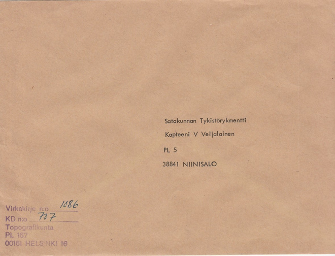 Sotilaspostia, TOPOGRAFIKUNTA