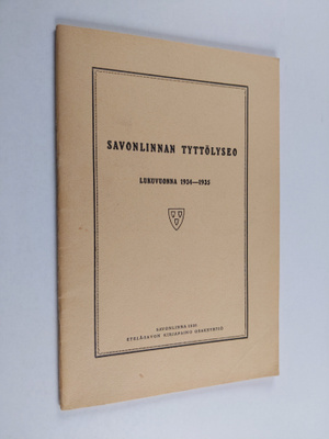 Savonlinnan tyttölyseo lukuvuonna 1934-1935