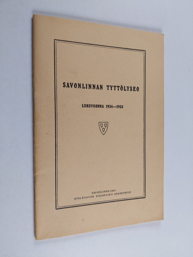 Savonlinnan tyttölyseo lukuvuonna 1934-1935
