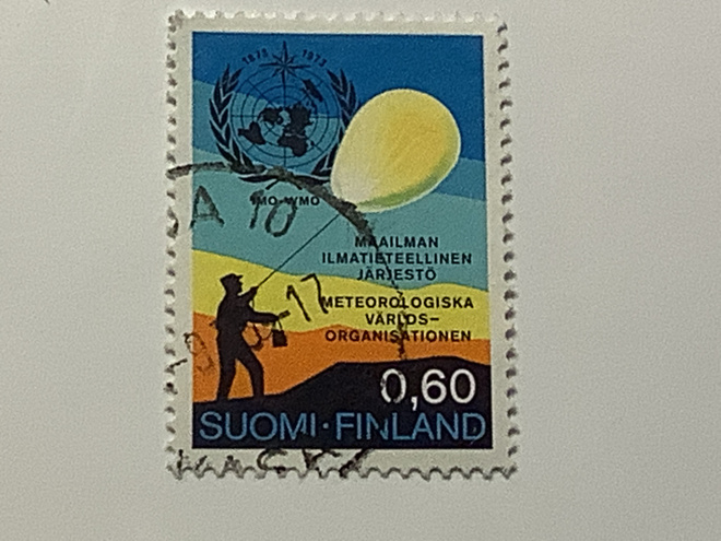 727 / 1973 Maailman ilmatiedejärjestö o leimattu
