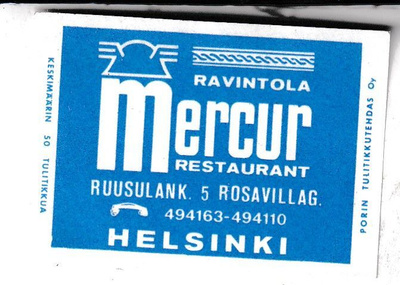 Helsinki, Mercur Restaurant.  s109