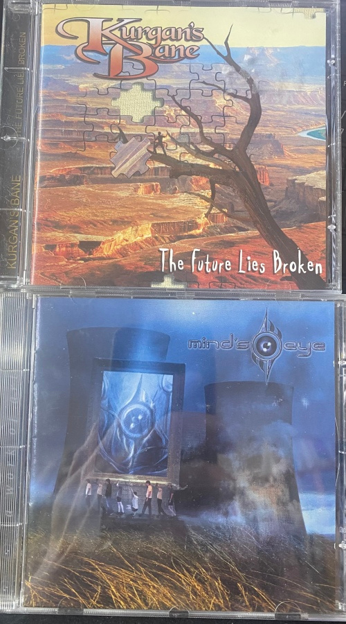 Mind’s Eye & Kurgan’s Bane 2 x cd prog/heavy
