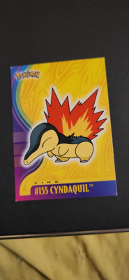 Cyndaquil #155 Pokemon 2001 Blue Topps Johto Champions
