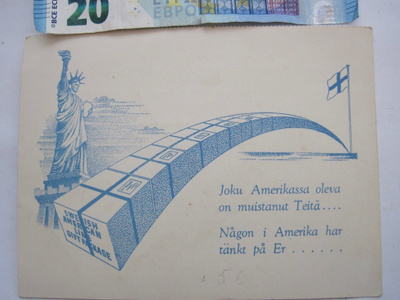 VANHA Postikortti Laivayhtiön Mainos Helsinki Stadion 1930-l