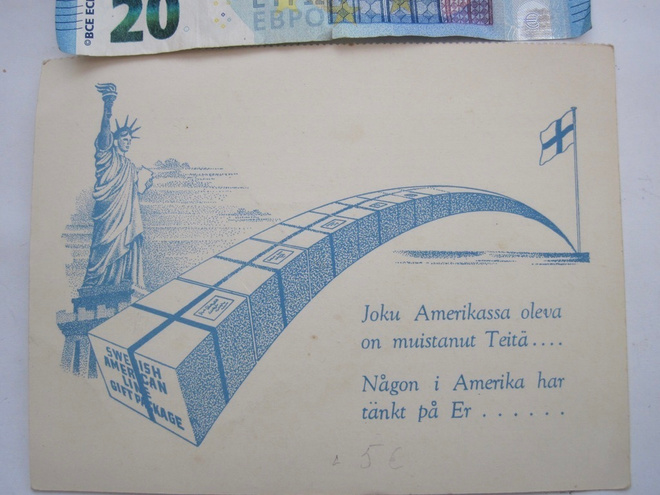 VANHA Postikortti Laivayhtiön Mainos Helsinki Stadion 1930-l